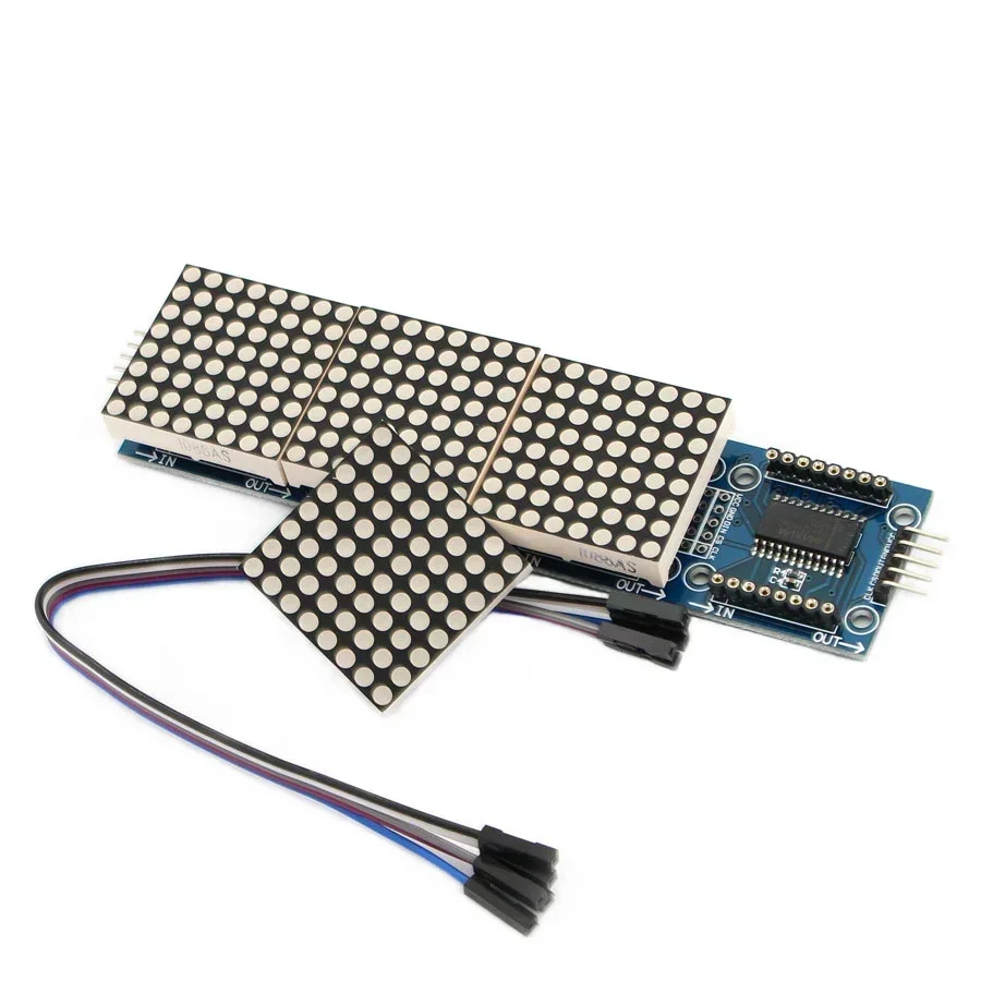 Rgb Led Matrix 8X8 - MAX7219 Dot Matrix Module 4 in