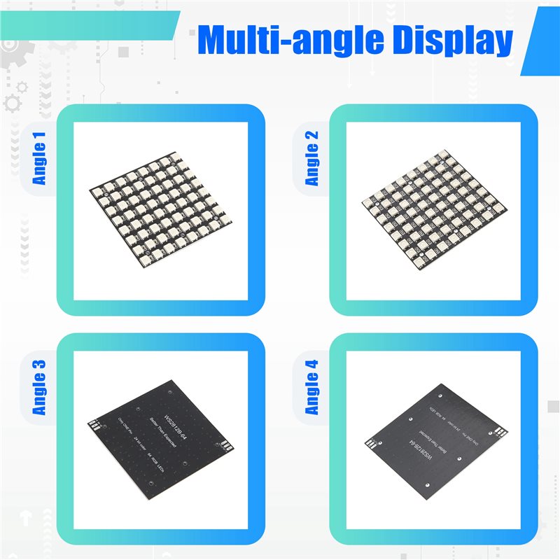 2025 Trend WS2812 LED 5050 RGB - огляд і ціна Rgb Led Matrix 8X8
