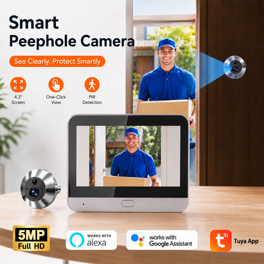 Tuya Smart 5MP 140° Wide View  - огляд і ціна Smart Doorbell Wired