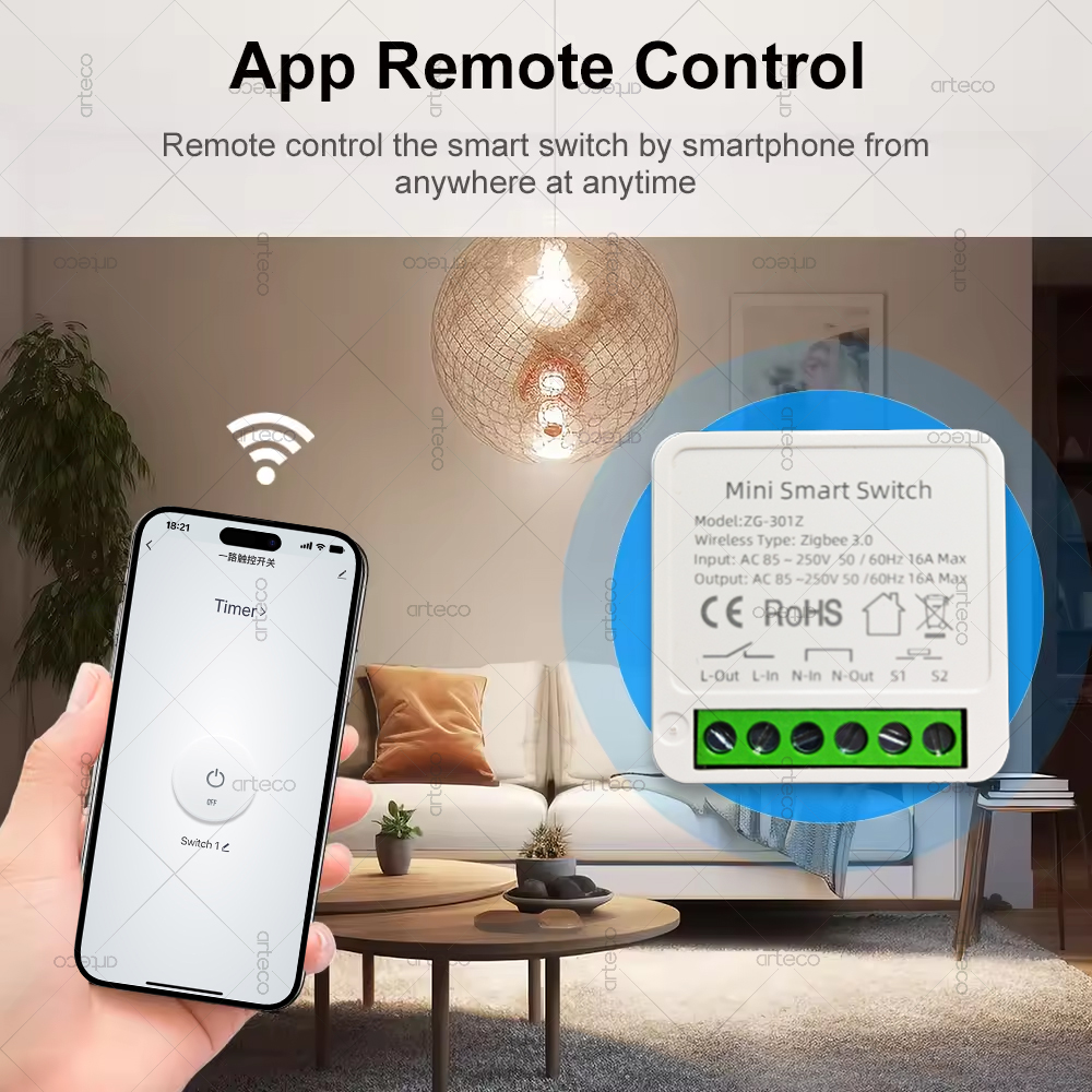 Mini Zigbee 3.0 Smart Switch M - огляд і ціна Diy Home Automation Hub