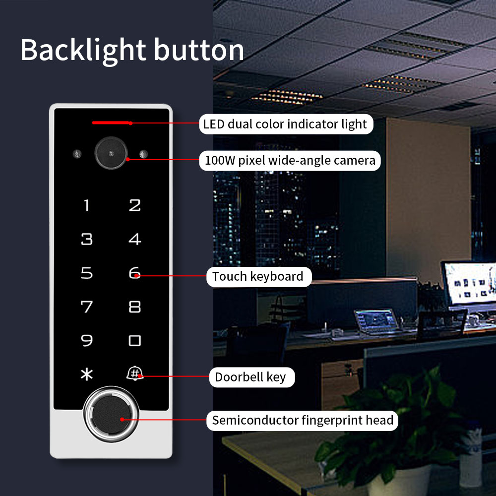 Video Intercom WiFi Fingerprin - огляд і ціна Smart Doorbell Wired