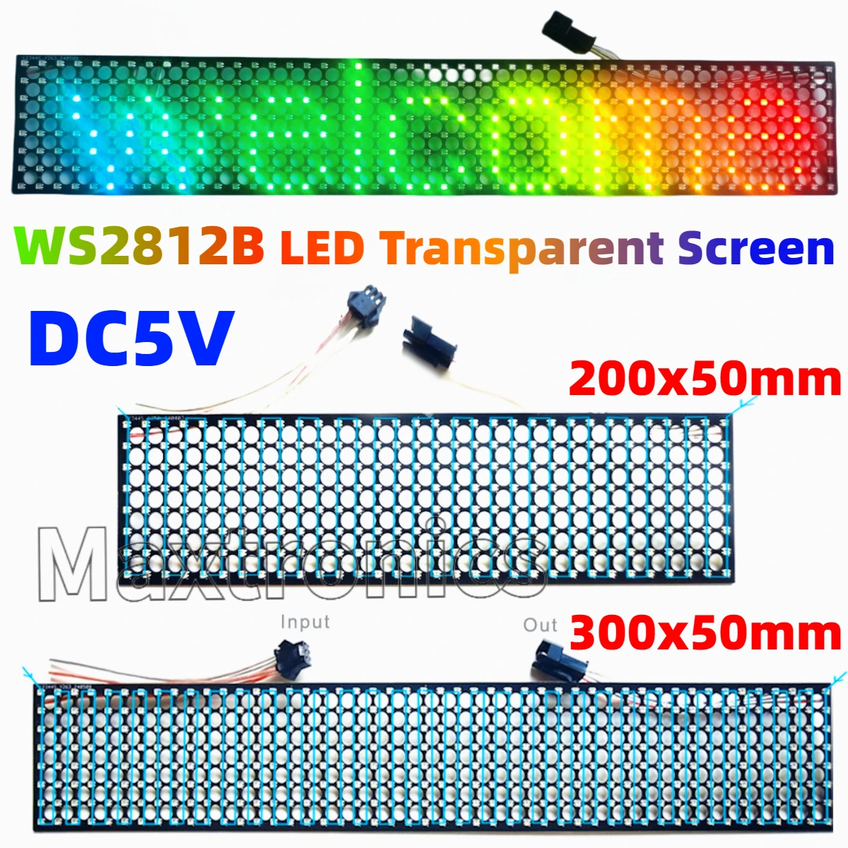 WS2812B LED Transparent Screen - огляд і ціна Rgb Led Matrix 8X8