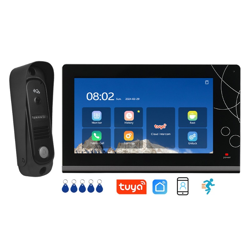 Smart Home 7 Inch WiFi Video D - огляд і ціна Smart Doorbell Wired