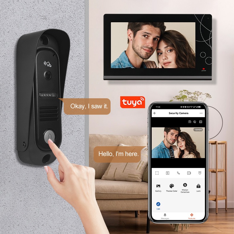 Smart Home 7 Inch WiFi Video D - огляд і ціна Smart Doorbell Wired